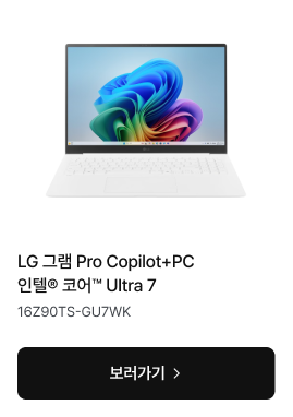 LG 그램 Pro Copilot+PC Ultra 7 노트북