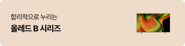 합리적으로 누리는 올레드 B 시리즈