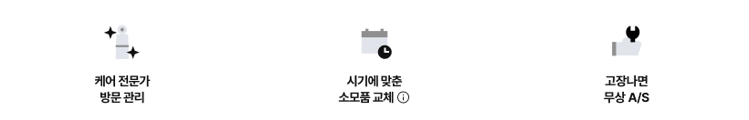 정수기 구독 서비스 주요 혜택에 대한 상세내용